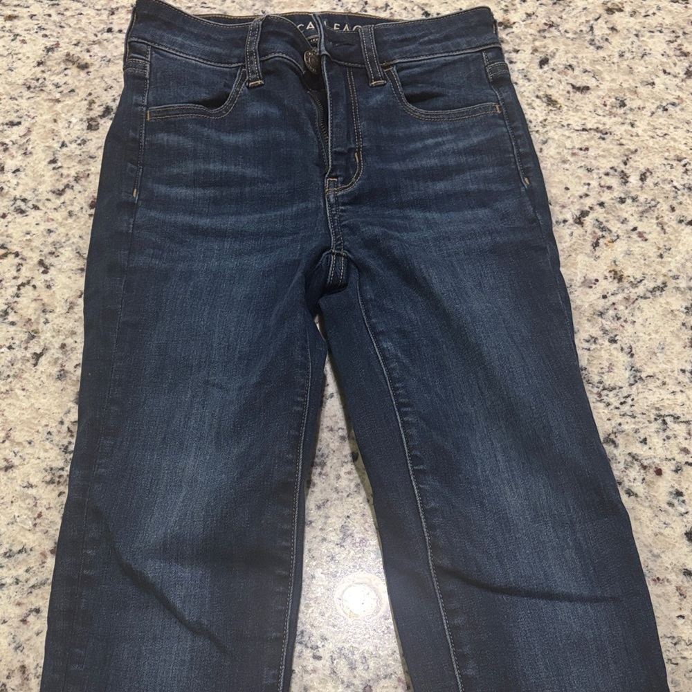 American Eagle Outfitters Dark Blue Skinny Jeans